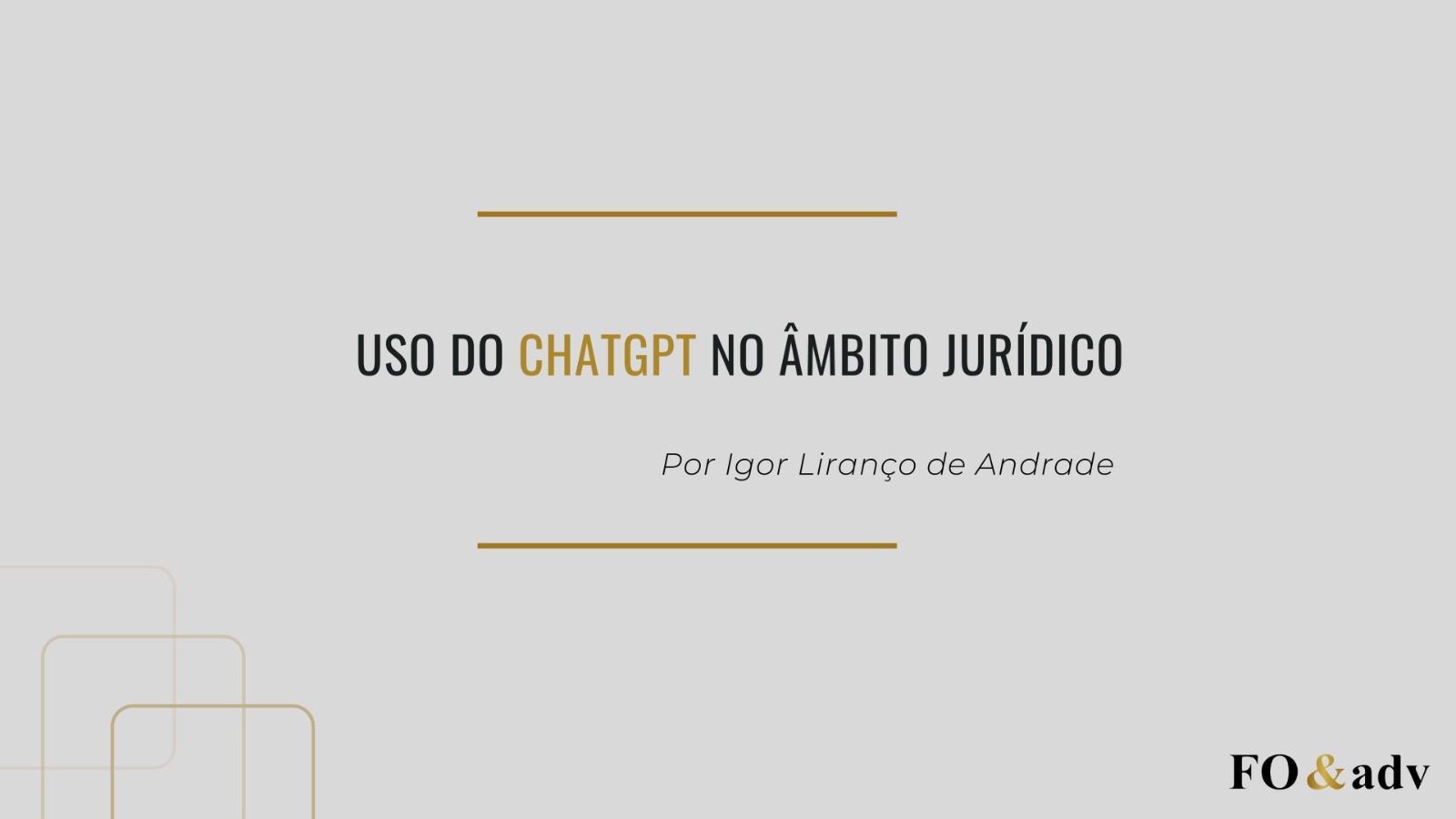 Uso do ChatGPT no âmbito jurídico